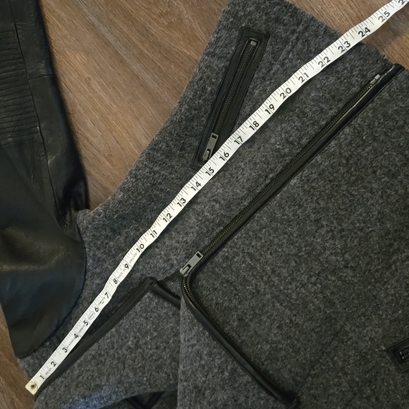 Banana Republic Wool And Lambskin Leather Moto Jacket - Picture 9 of 11